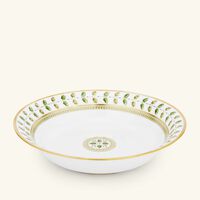 bernardaud constance dessert plate round green 19cm