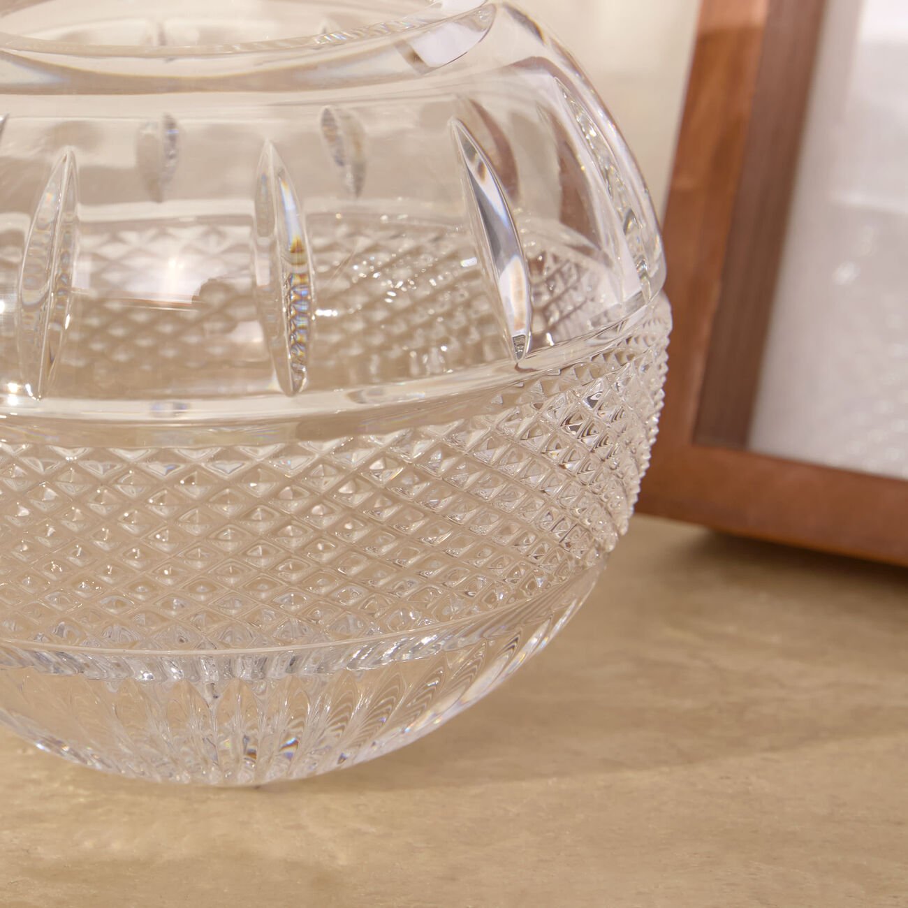 waterford mastercraft irish lace vase small clear