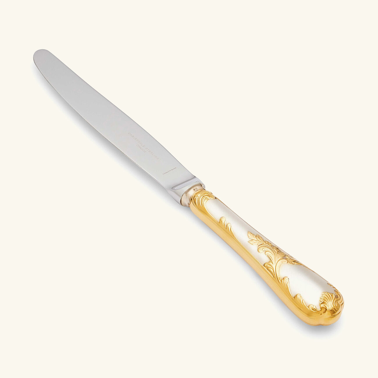 christofle marly dinner knife silver plated