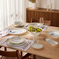 Sauvage Blanc Serving Platter Oval Gold 23cm bernardaud sauvage blanc serving platter oval gold 23cm