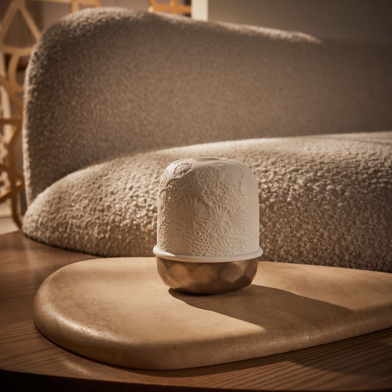 Zinnias Led Lamp Silver bernardaud zinnias led lamp silver