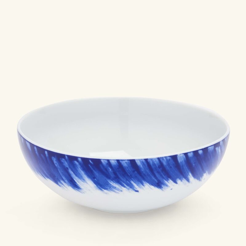 bernardaud in bloom serving bowl blue