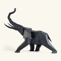 lladro elephant sculpture large black