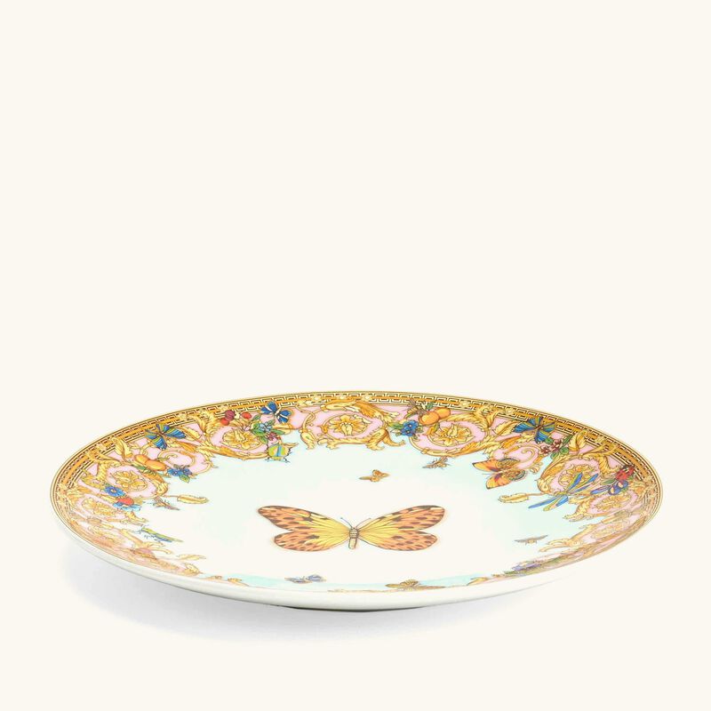le jardin de versace bread   butter plate round blue 16cm