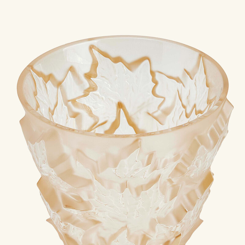 lalique champs  lys es vase small gold