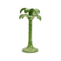 Palm Candlestick Holder - Green - Large, small