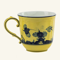 ginori 1735 oriente italiano citrino mug yellow