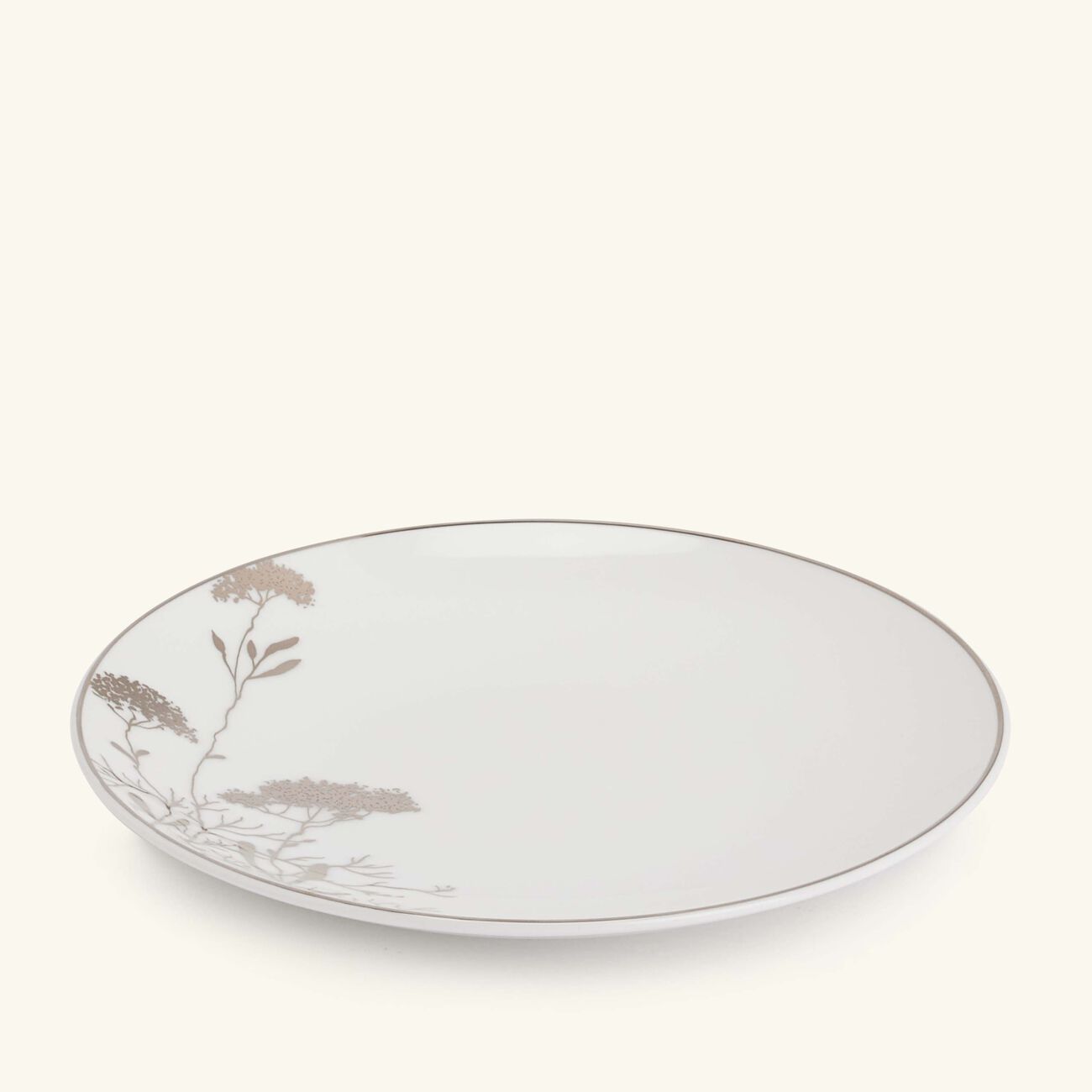 bernardaud promenade bread   butter plate round silver 16cm