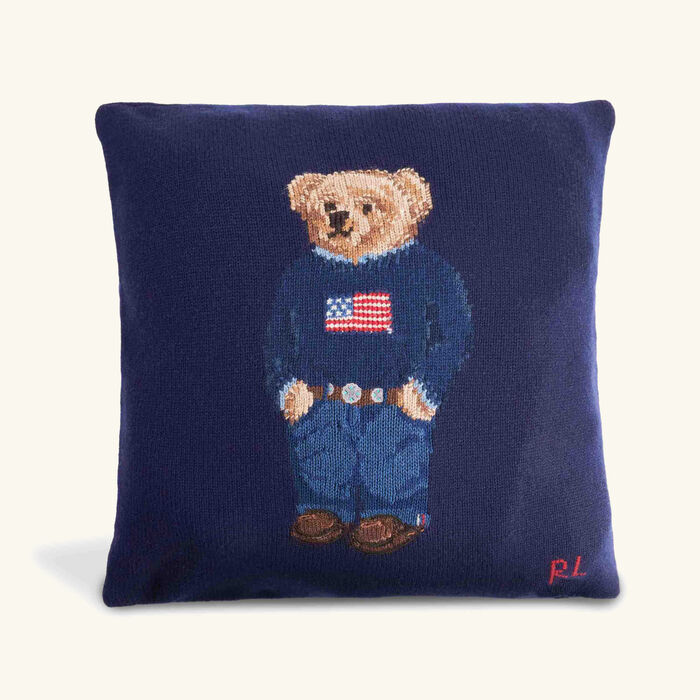 ralph lauren home polo bear wool throw pillow