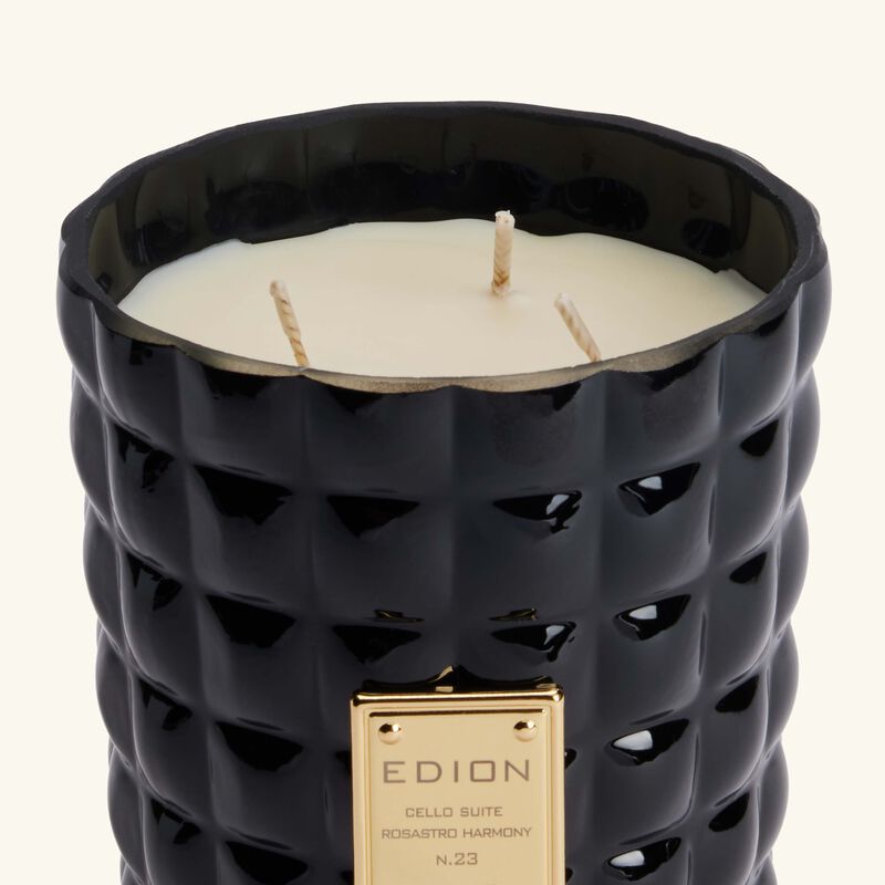 edion cello suite no 23 rosastro harmony nero scented candle 500g