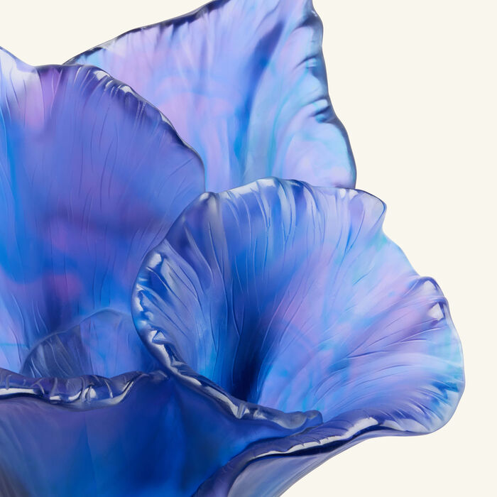 daum arum vase large blue