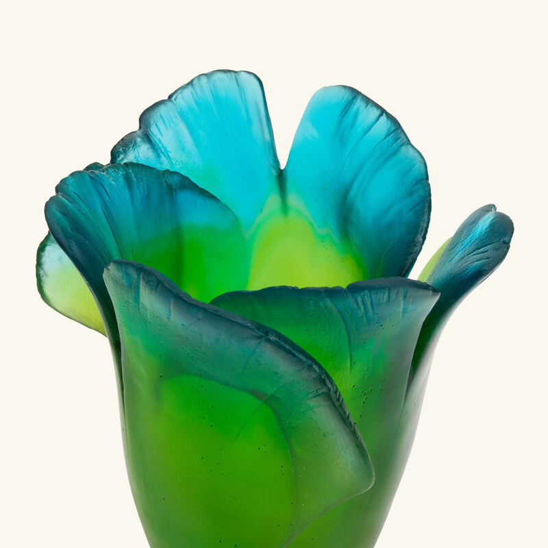 Ginkgo Vase Small Green daum ginkgo vase small green