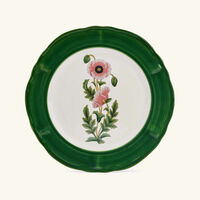 les ottomans sultan garden dinner plate round green