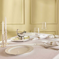 كريستوفل صينية الضيافة سيف دارجان على شكل نصف دائرة صغيرة فضية