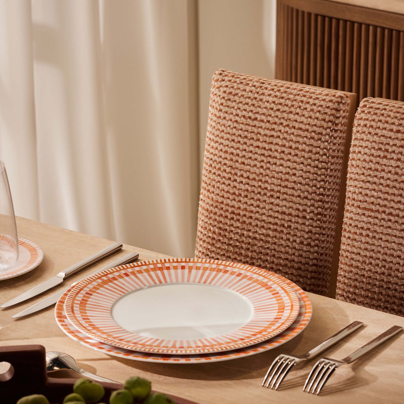 Terra Rosa Dinner Plate Round Orange 27cm bernardaud terra rosa dinner plate round orange 27cm