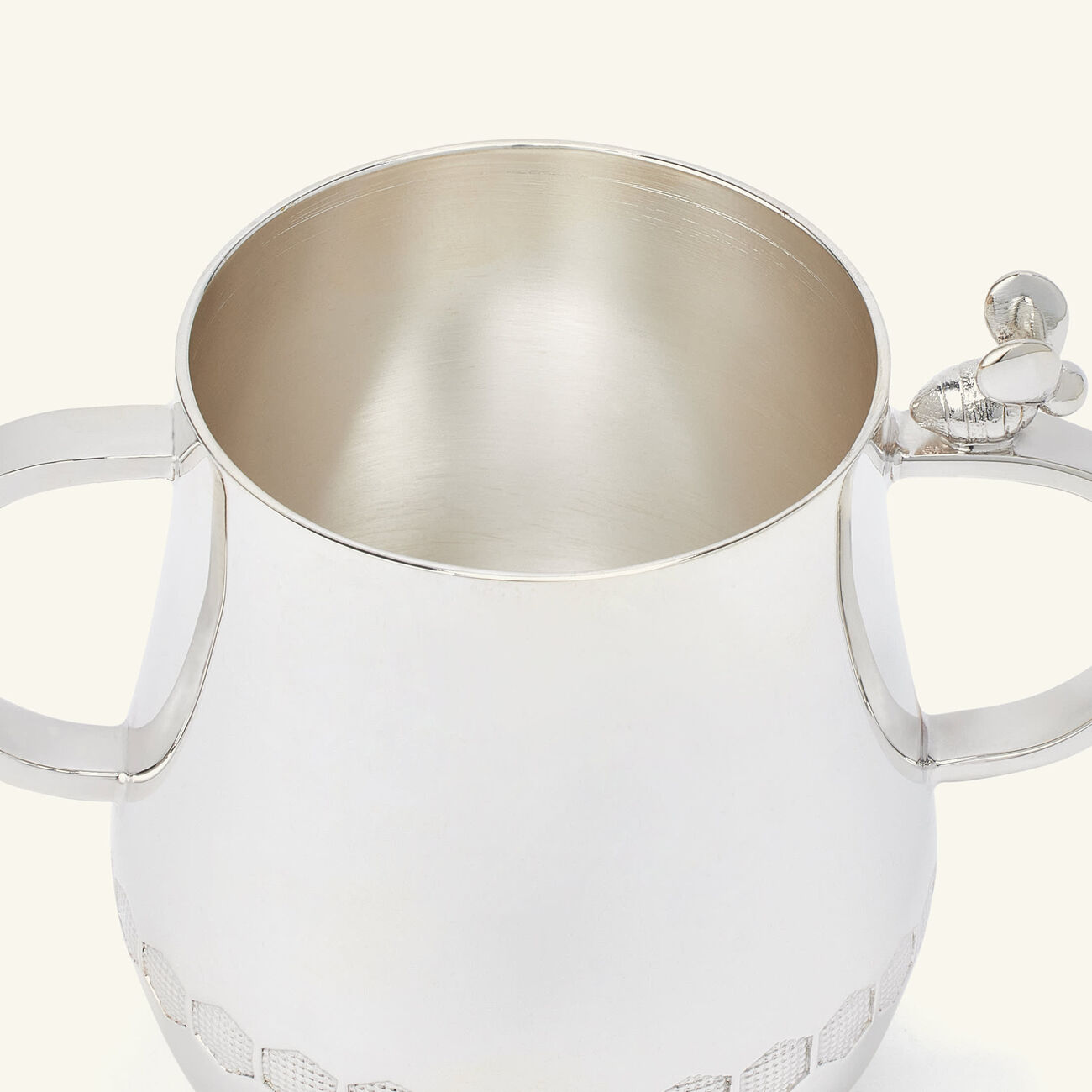 christofle beebee baby cup with handles silver plated