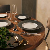 Ecume Serving Plate Round Silver 31cm bernardaud ecume serving plate round silver 31cm