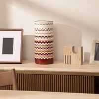 ميسوني هوم مزهرية أيكونيك دائرية كبيرة متعددة الألوان