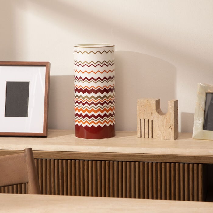 ميسوني هوم مزهرية أيكونيك دائرية كبيرة متعددة الألوان