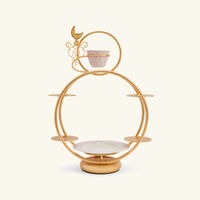 villari pastry   coffee cup holder gold