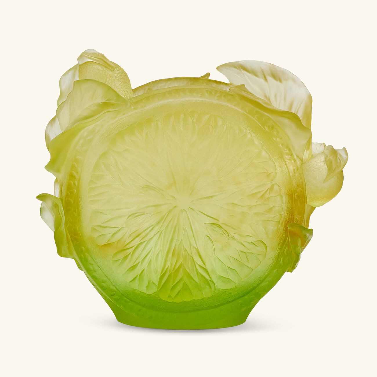 Citrus Vase Large Yellow Limited Edition daum citrus vase large yellow limited edition