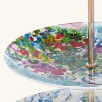 Chagall Bouquet De Fleurs Cake Stand Blue bernardaud chagall bouquet de fleurs cake stand blue