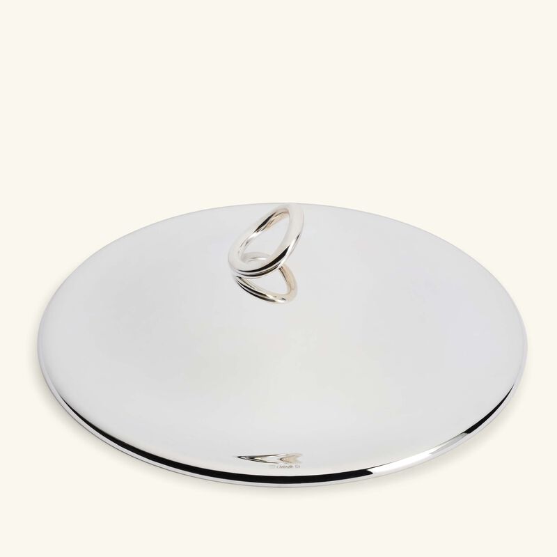 Vertigo Cover Round Silver Plated 25cm christofle vertigo cover round silver plated 25cm