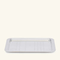 christofle graphik serving tray rectangular medium silver plated