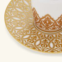 bernardaud venise coffee cup   saucer gold set of 2