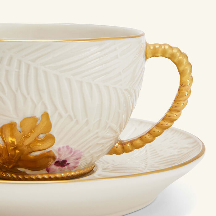 villari acapulco tea cup   saucer white