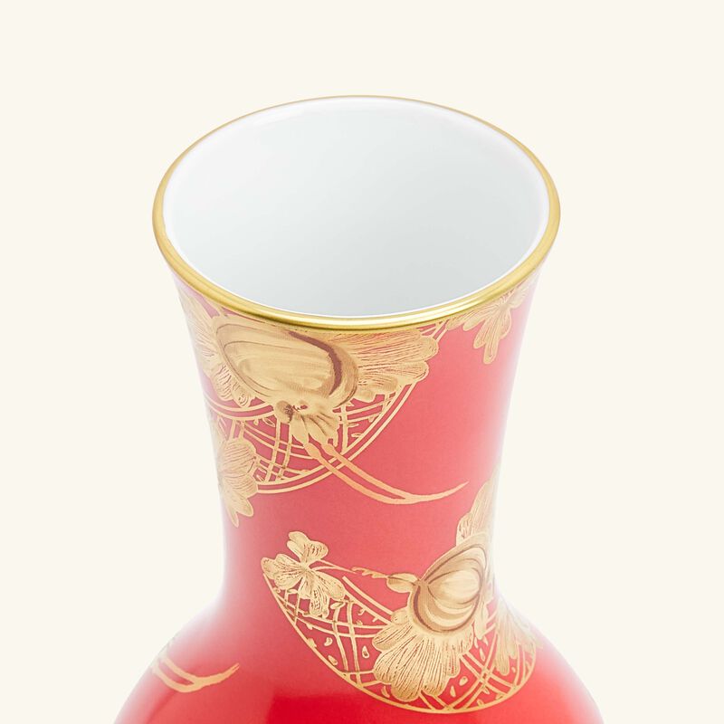 Oriente Italiano Tulip Vase Small Red ginori 1735 oriente italiano tulip vase small red
