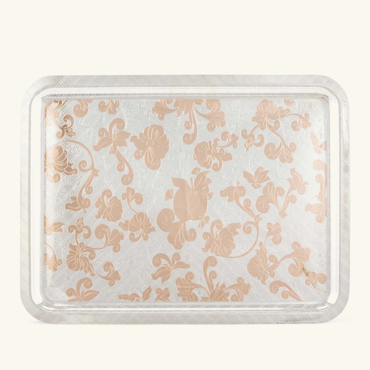 christofle jardin d eden serving tray rectangular large silver plated