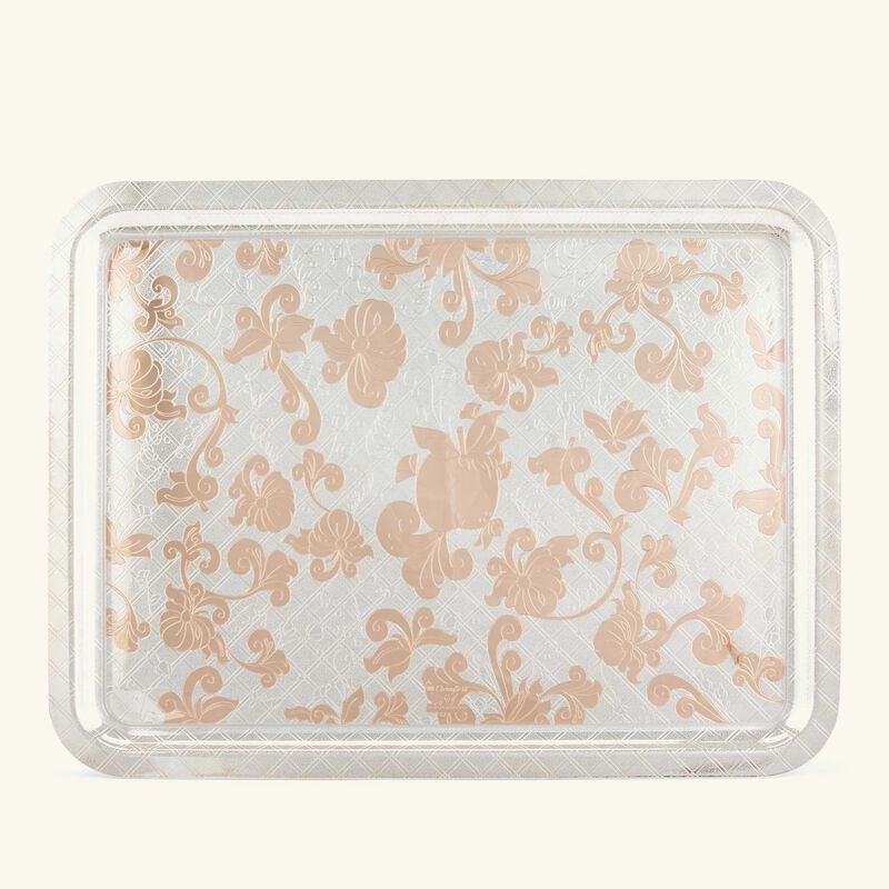 christofle jardin d eden serving tray rectangular large silver plated