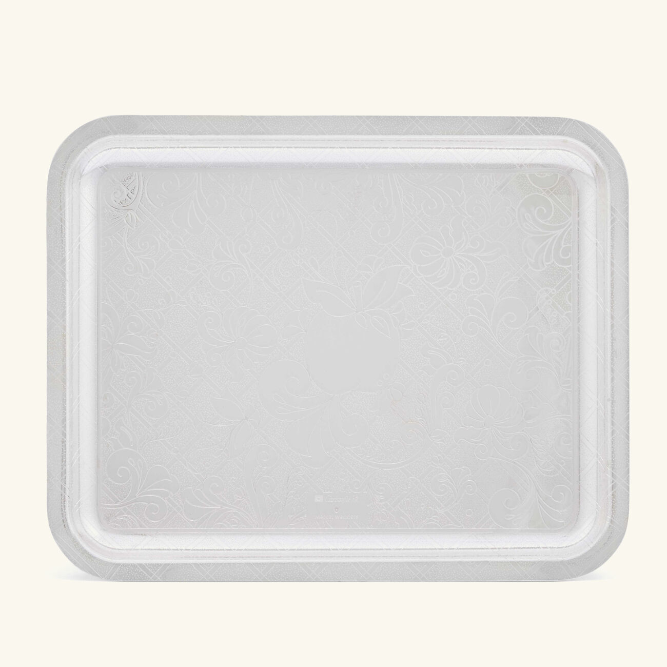 christofle jardin d eden serving tray rectangular small silver plated