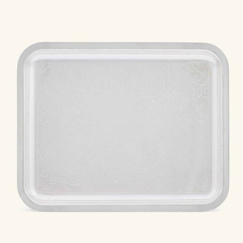 christofle jardin d eden serving tray rectangular small silver plated