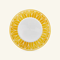 christofle malmaison riviera dinner plate round yellow 27cm
