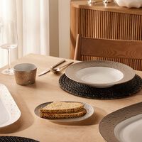 Ecume Serving Platter Oval Silver 21cm bernardaud ecume serving platter oval silver 21cm