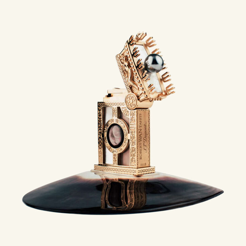 King Of Pearl Lighter Limited Edition Gold st dupont king of pearl lighter limited edition gold