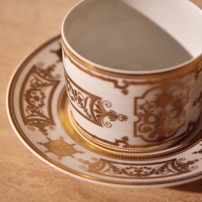 Aux Rois Tea Cup & Saucer Gold bernardaud aux rois tea cup saucer gold