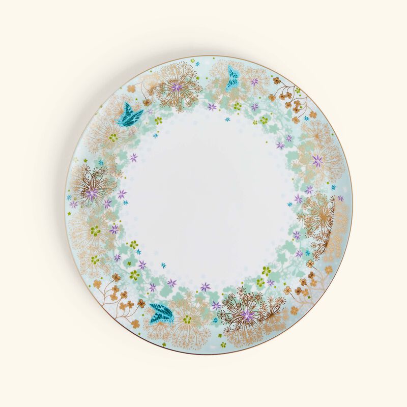 bernardaud feerie michael cailloux tart platter round pink 32cm