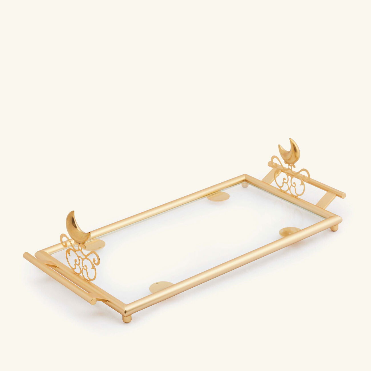 Extravaganza Serving Tray Rectangular Small Gold villari extravaganza serving tray rectangular small gold