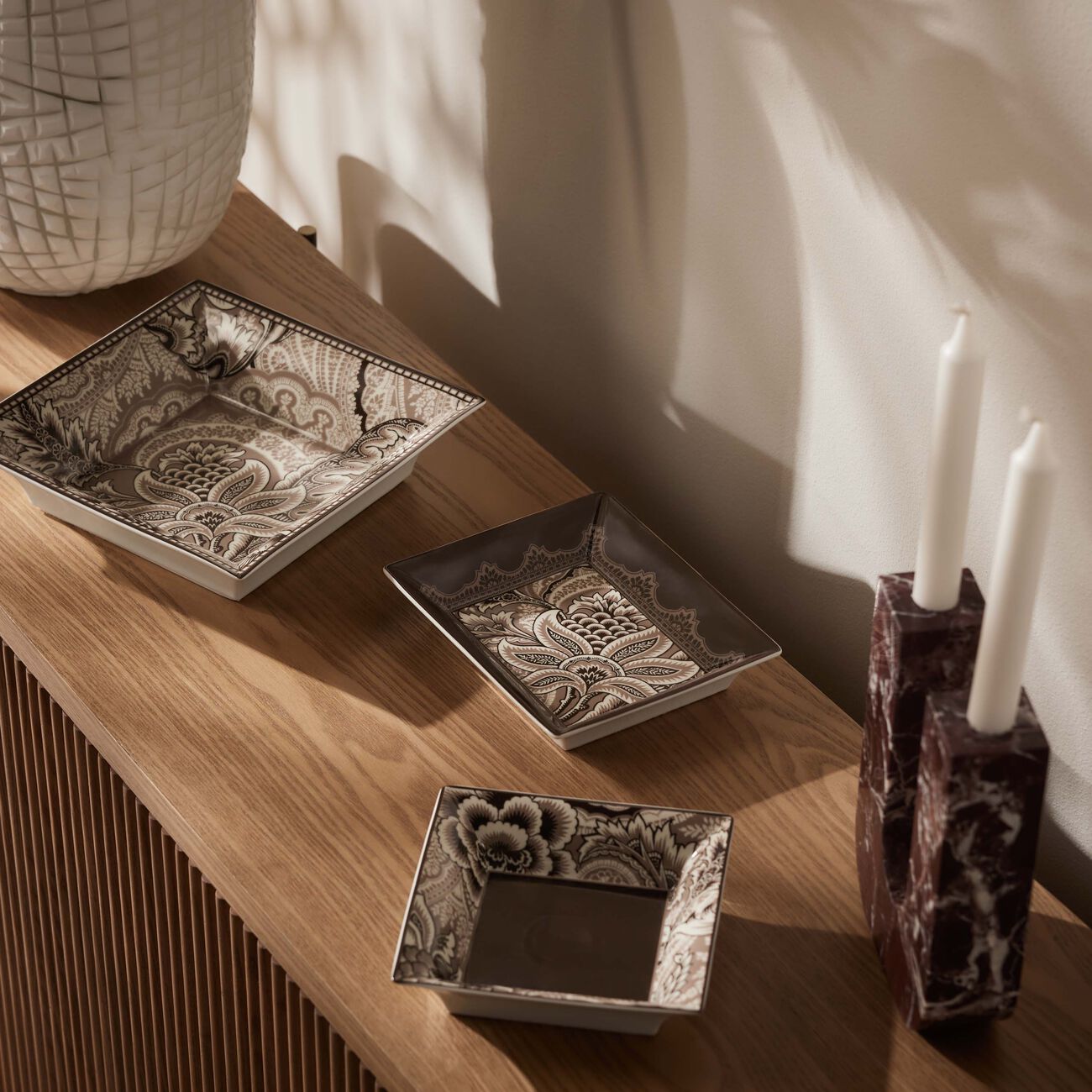 etro bloom trinket tray rectangular small green