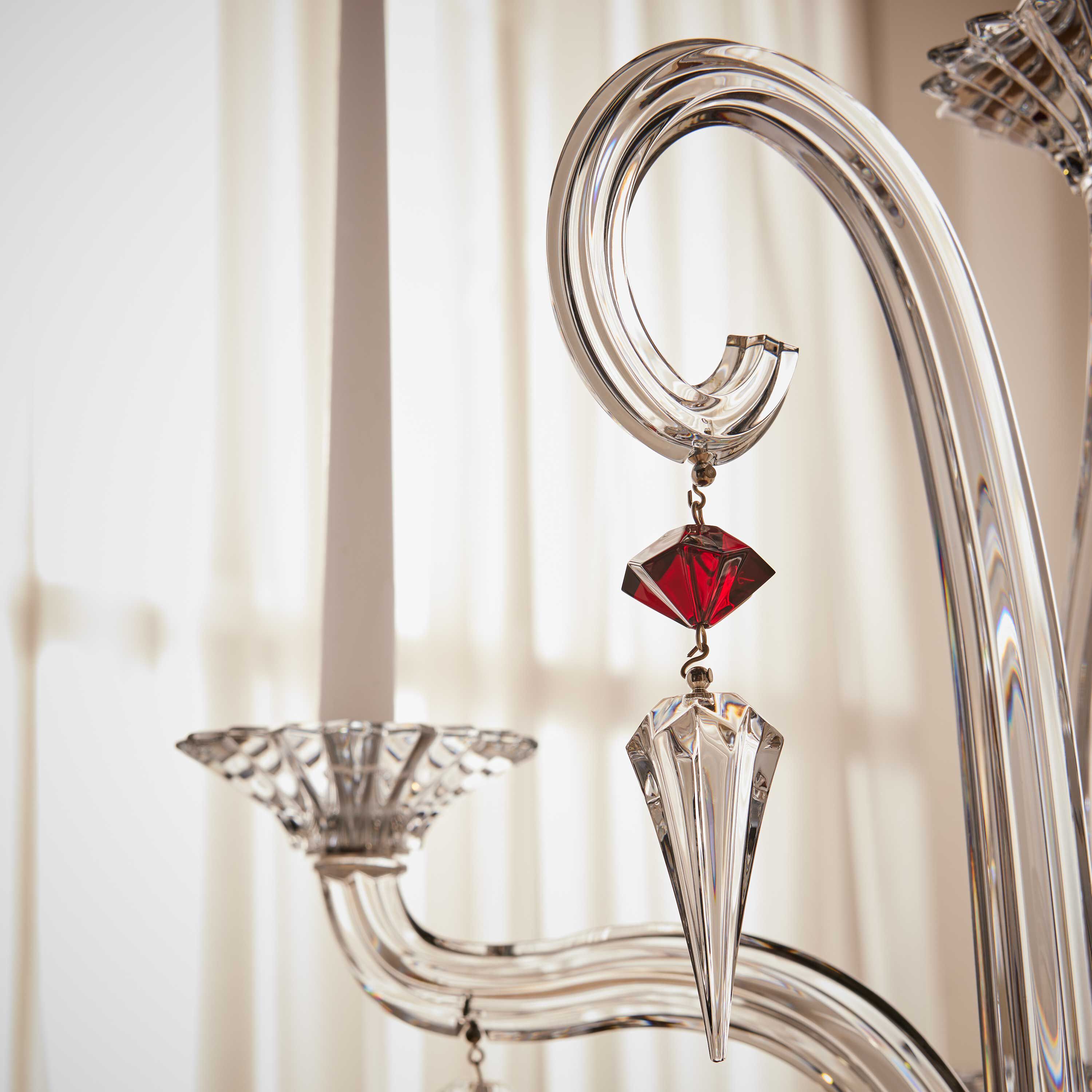 Baccarat Mille Nuits Candlelabra Clear 5 Candles | Tanagra UAE