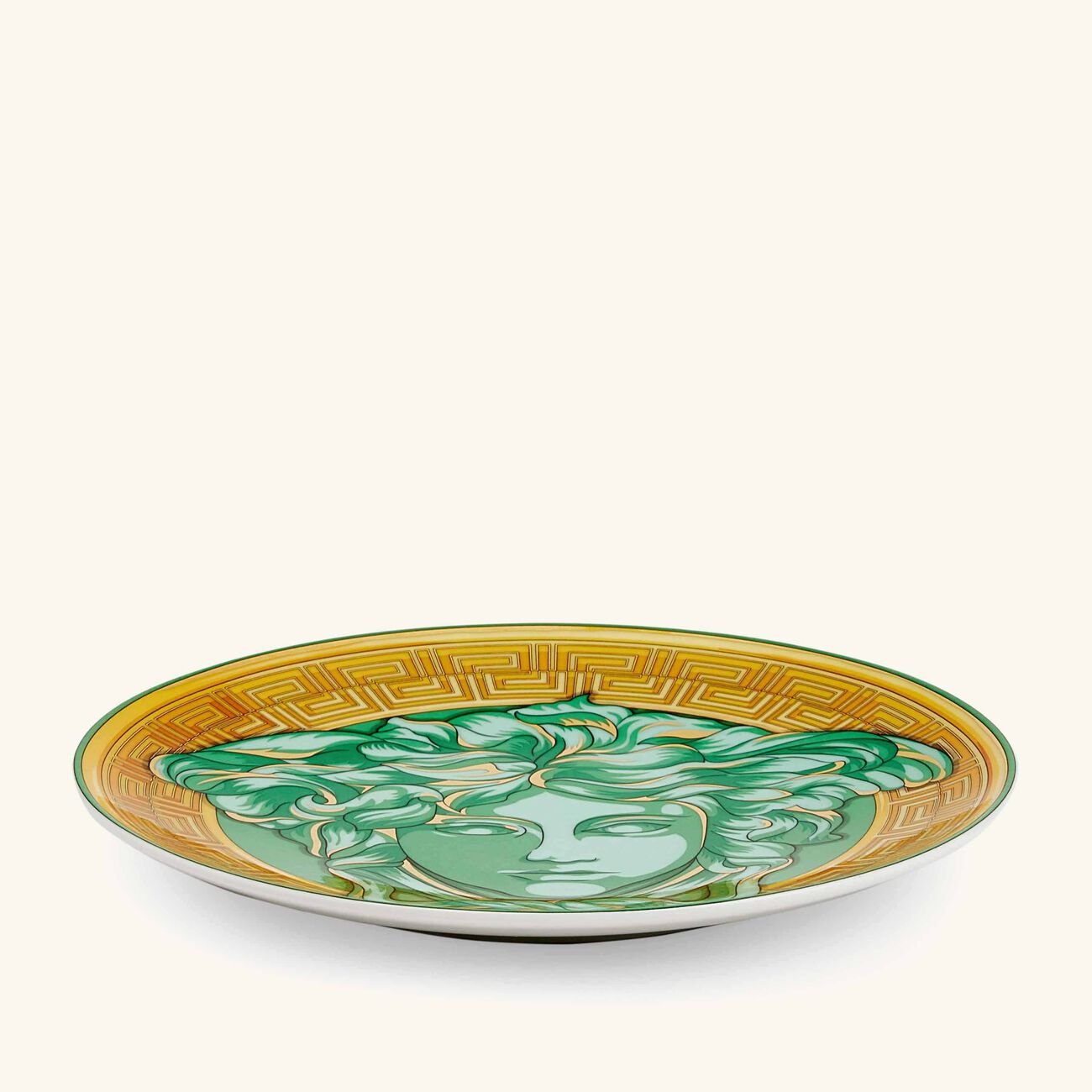 Medusa Amplified Green Coin Bread & Butter Plate Round Green 17cm versace medusa amplified green coin bread butter plate round green 17cm