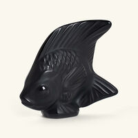 Fish Figurine Mini Black lalique fish figurine mini black