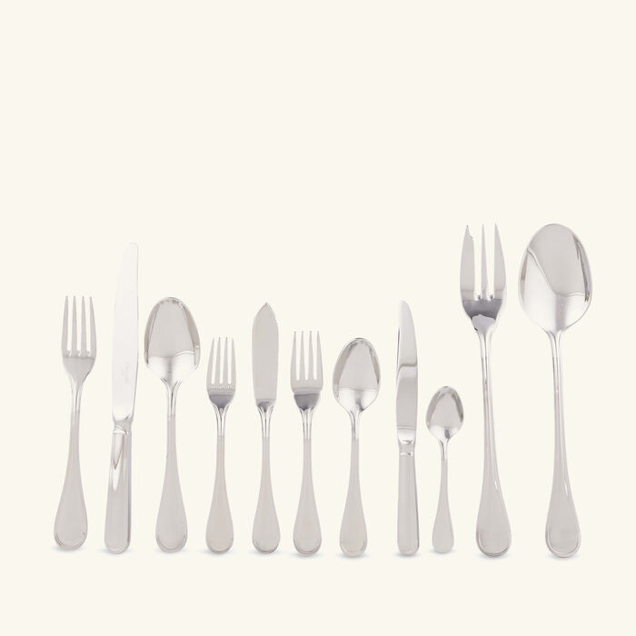 christofle albi acier 110 piece flatware set with chest stainless steel