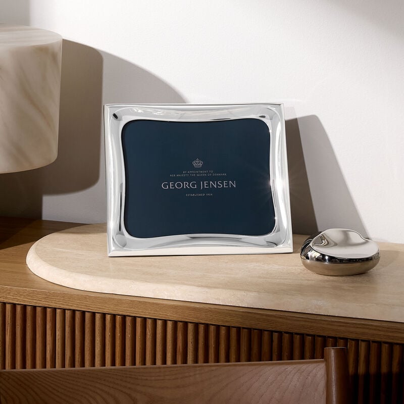 georg jensen cobra picture frame silver large
