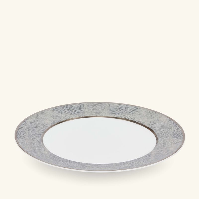 bernardaud sauvage dinner plate round grey 26cm