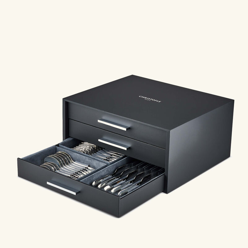 كريستوفل طقم الفضيات إنفيني مؤلف من 76 قطعة باللون الفضي