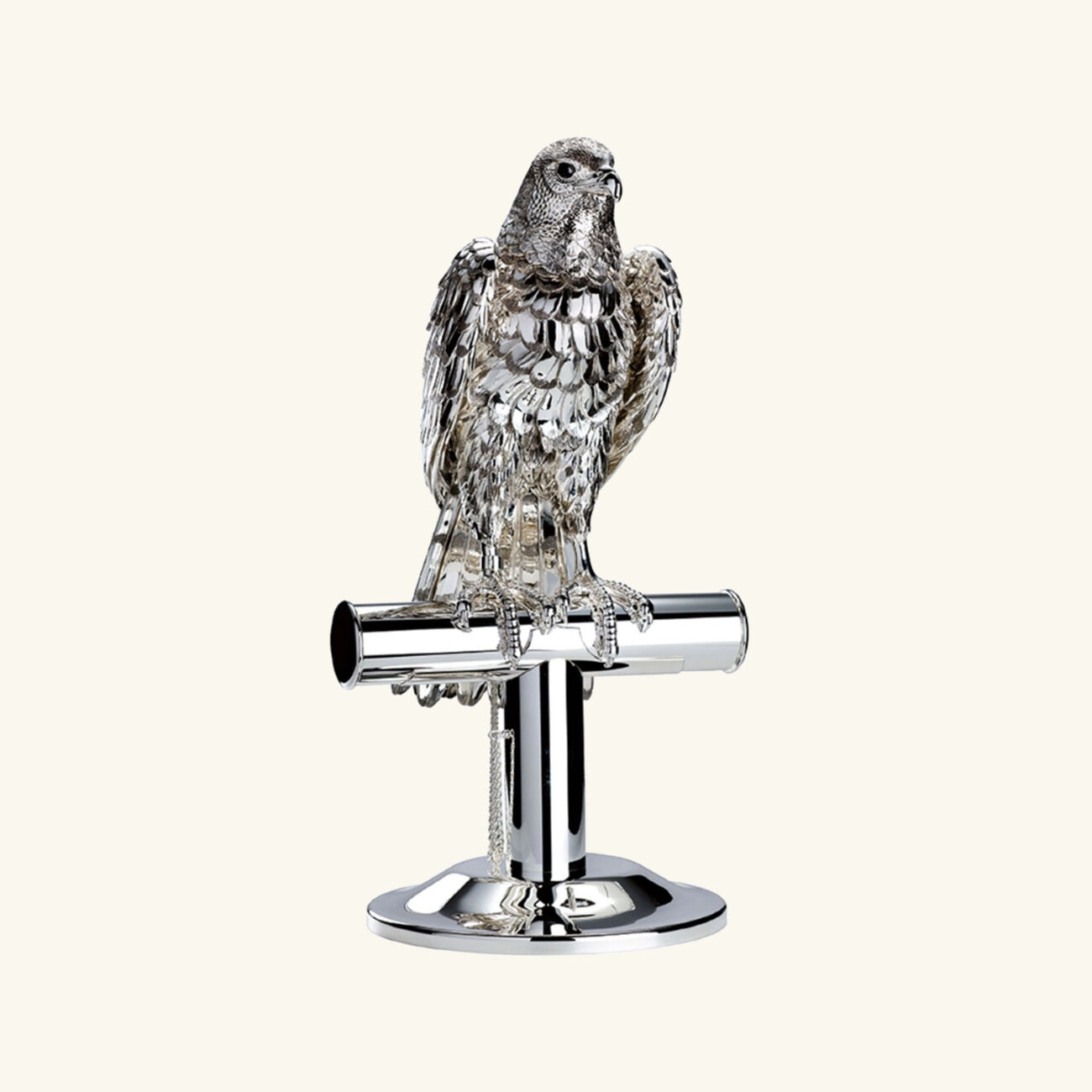 Faucon Hawk on High Basement Sculpture Medium Silver Plated Limited Edition christofle faucon hawk on high basement sculpture medium silver plated limited edition
